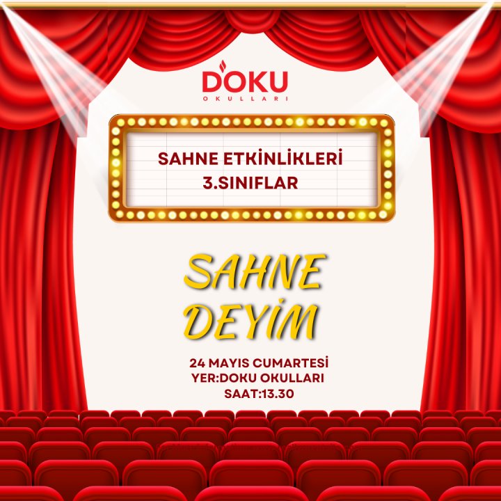 Sahne 3. Sınıfların...
